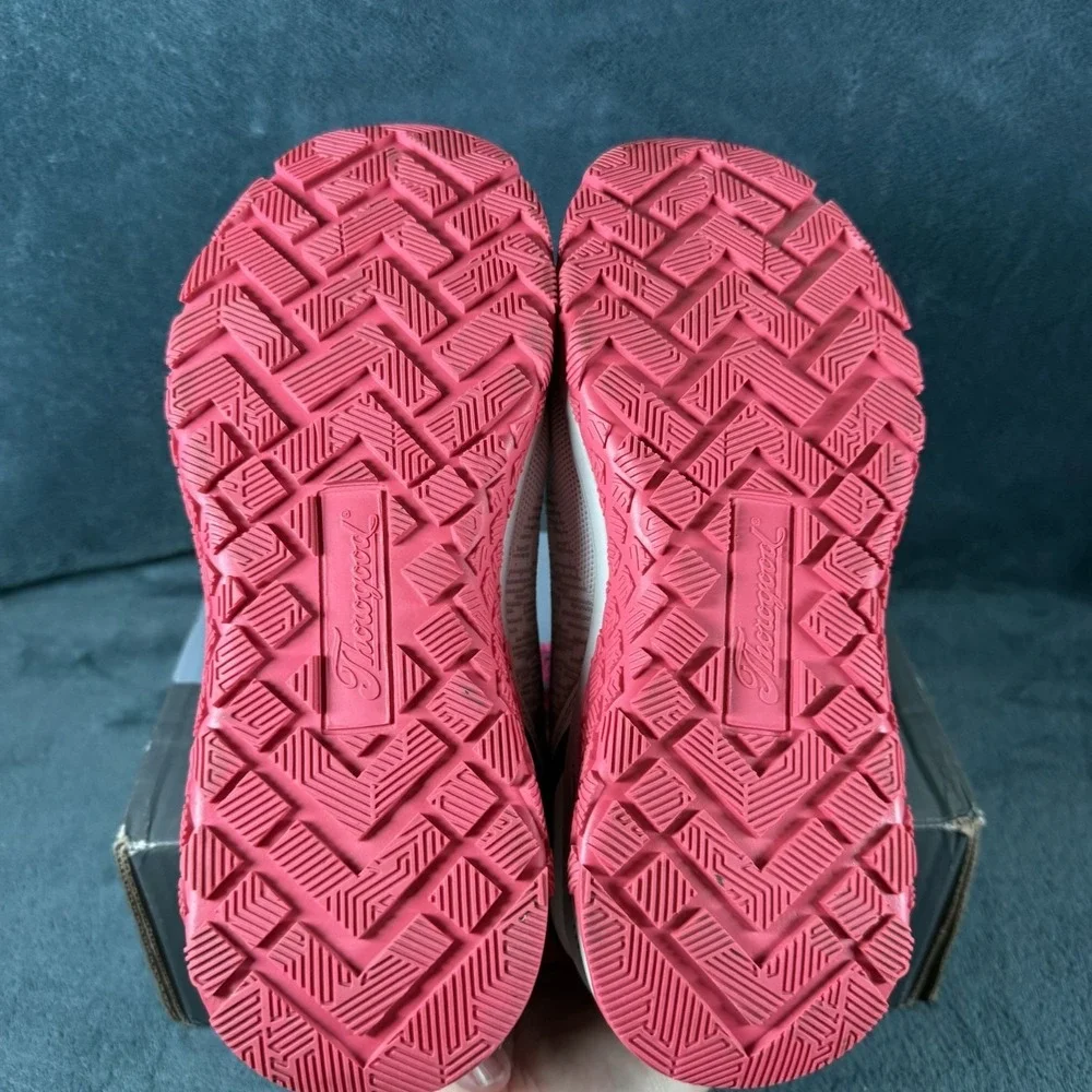 Thorogood Women's Safety Toe Work Shoes Slip Resistant White/Pink Size 10.5‎